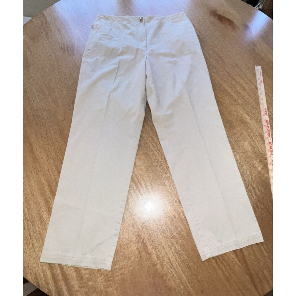 Lauren Ralph Lauren Khaki Pants Womens Size 16 Straight Leg In Beige